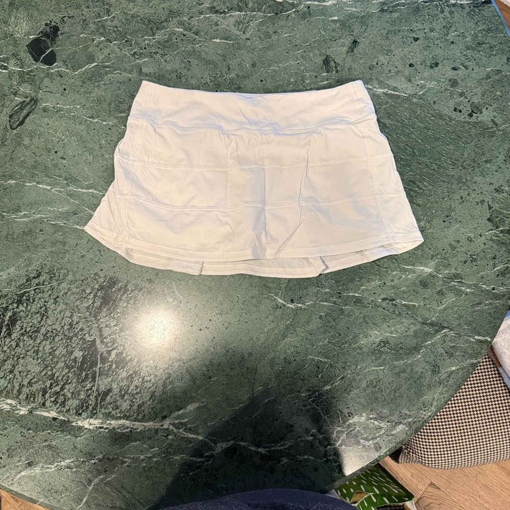 Lululemon Pace Rival Athletic White Skirt